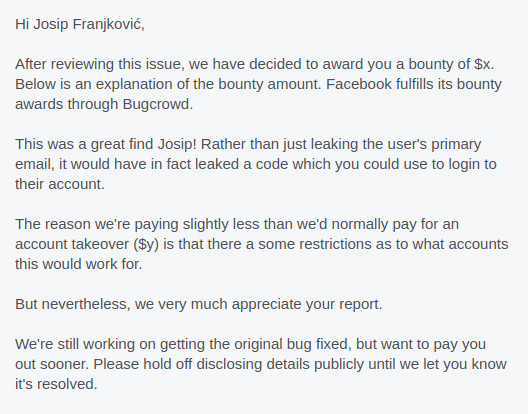 Facebook bounty explanation